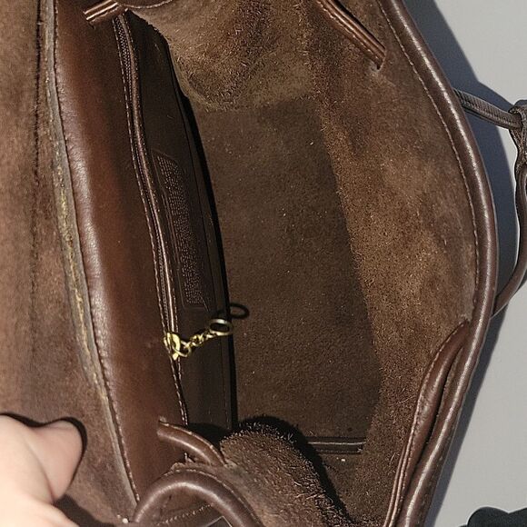 Coach 9791 Vintage Brown Leather Daypack Backpack Flaw - Picture 13 of 17